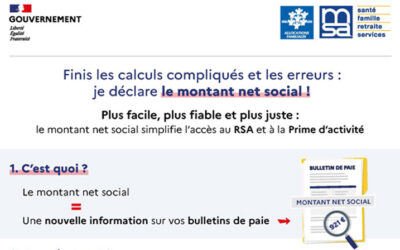 juillet 2023 – Le montant net social