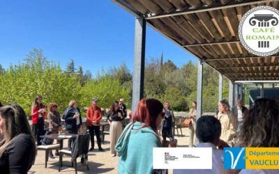 Inauguration du café romain à Caumont sur Durance