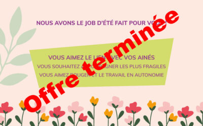 Job été 2025, nous recrutons !